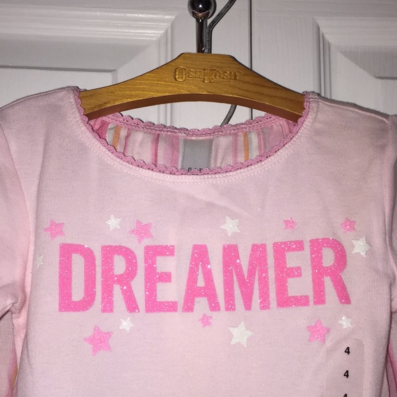 Gap Kids Dreamer Girls PJ Pajama Set Size 4 + Slippers Size 10/11 - Picture 3 of 15
